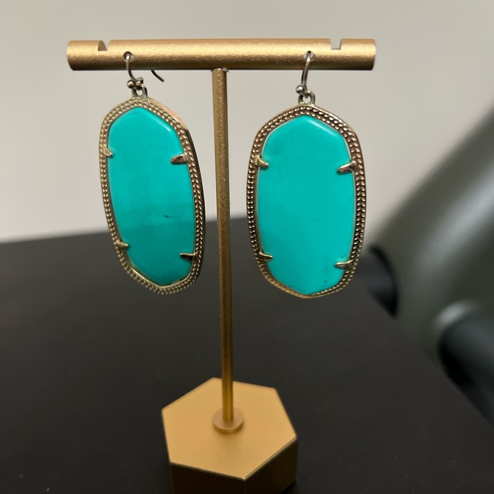 Kendra Scott green Danielle Earrings